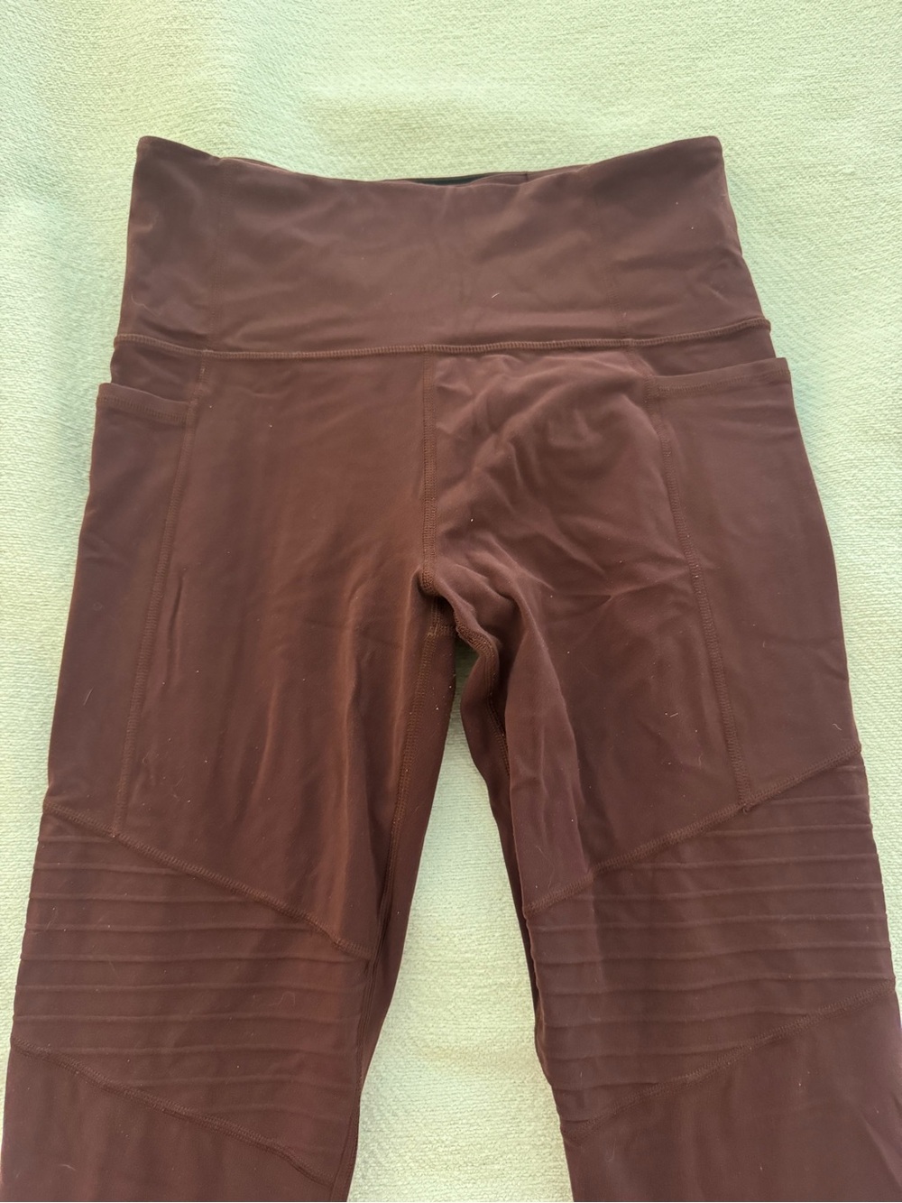 Athleta High-Rise Athletic Shorts in Dark Brown